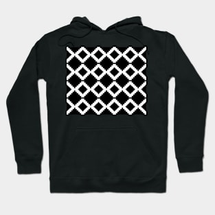 Abstract geometric pattern - black and white. Hoodie